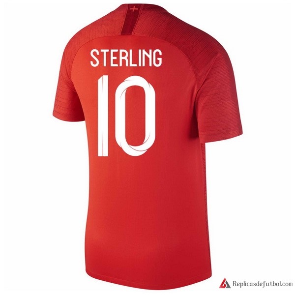 Camiseta Seleccion Inglaterra Segunda equipación Sterling 2018 Rojo